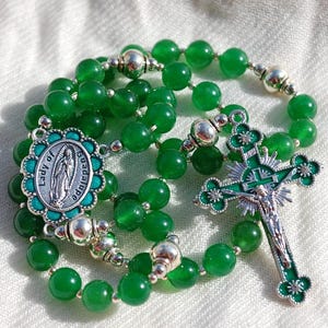 Jade and Silver Rosary