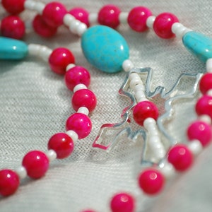Turquoise and Stone Rosary