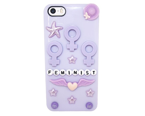 Feminist Iphone 5s Case Pastel Purple Kawaii Cyber Punk Etsy