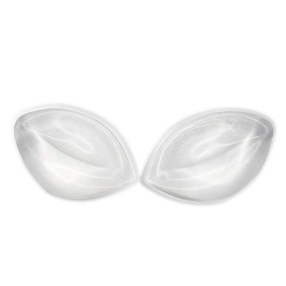 Half Breast Insert Clear Silicone Breast Inserts for Bra or Bikinis 