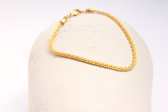 24k Gold Bracelet 24k Gold Chain .9999 Gold Bracelet Recycled Gold Bracelet  Chunky Gold Bracelet 5MM Gold Bracelet Pure Gold - Etsy