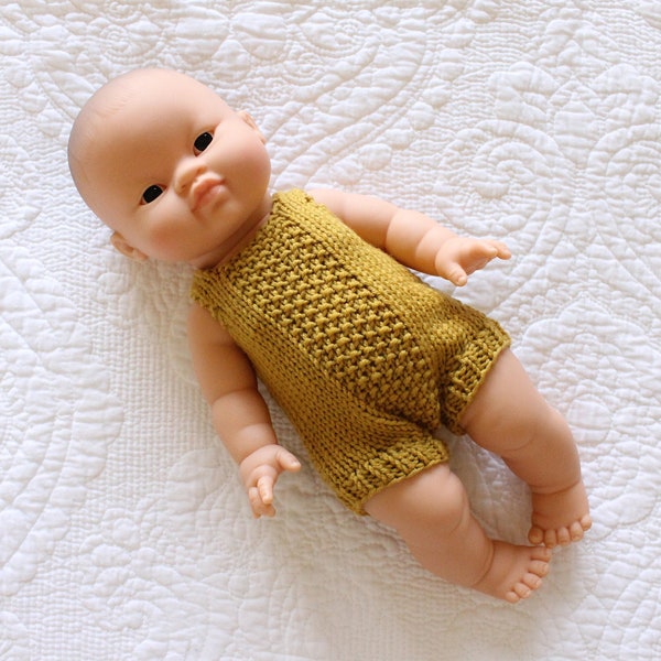 Minikane clothes. Knitted Romper for 34cm Minikane Dolls. Made to order.