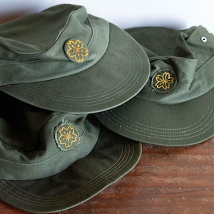 Bulk Vintage Japanese Military Hats: Collectible Patches, Small Size