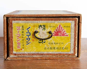 Antique Japanese Medicine Box: Kusuri Bako Home Decor