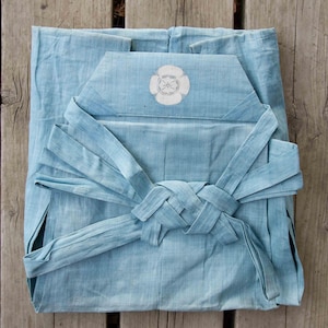 Antique Linen Hakama: Meiji Period Samurai Trousers
