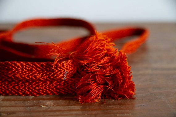 Obijime Japanese Vintage Woven Silk Cord Belt, Ki… - image 4