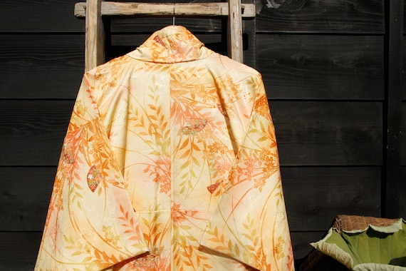 Floral Kimono, Japanese Vintage Robe, Wedding Dres