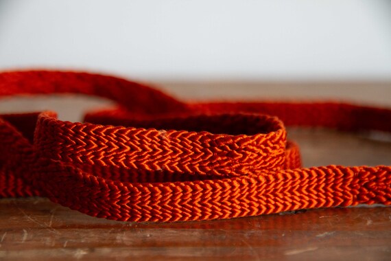 Obijime Japanese Vintage Woven Silk Cord Belt, Ki… - image 3