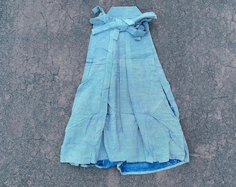 Hakama de seda antigua: pantalones kimono samurái del período Meiji