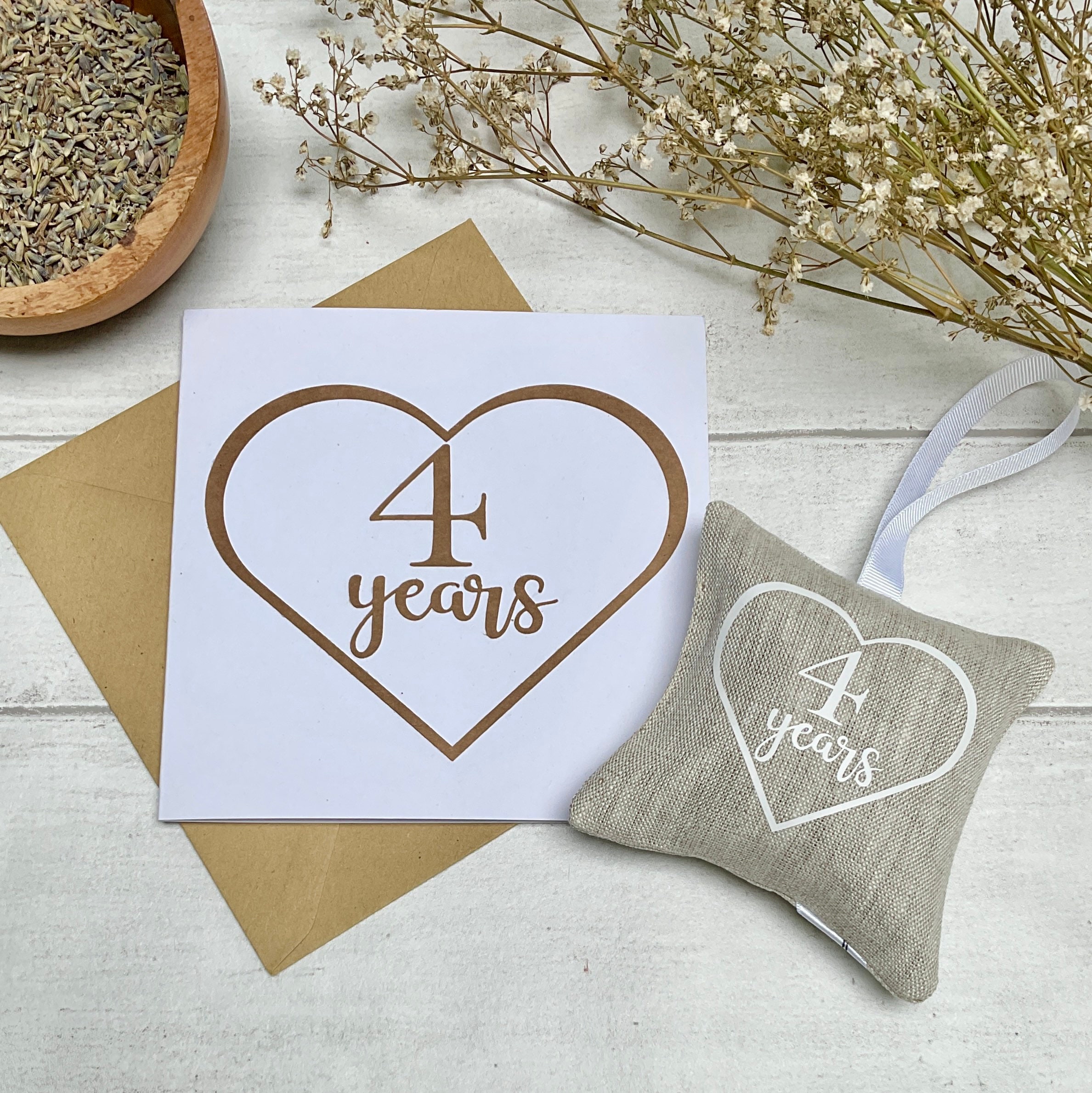 4th Wedding Anniversary Linen Gift Linen Anniversary Gift Etsy UK