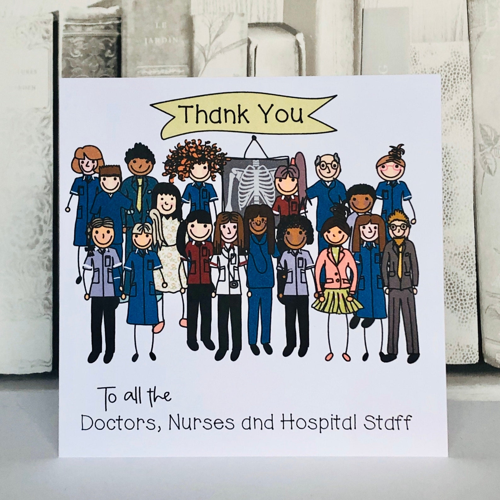 Thank you Card Doctors Nurses Hospital Staff Thank you Etsy
