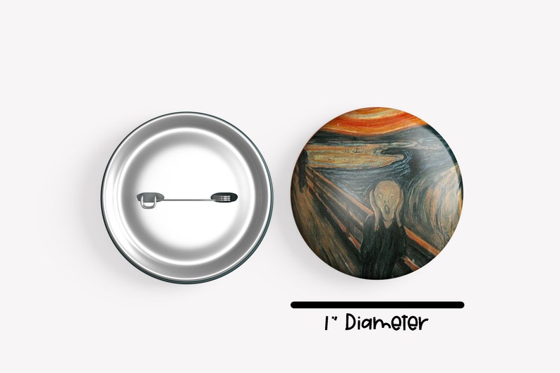 Famous Painting Designs - Set of 20 Buttons or Magnets - 1" or 1.25 ...