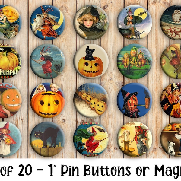 Halloween Buttons Etsy