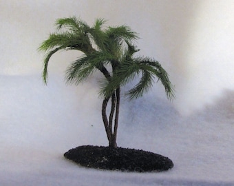 Crafted Triple Trunk Pygmy Palm 5 inches tall