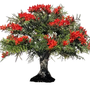 Crafted Royal Poinciana Tree 8&quot; x 11&quot;
