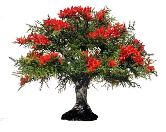 Crafted Royal Poinciana Tree 8" x 11"