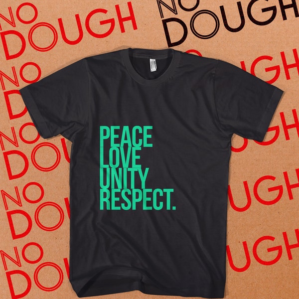 PLUR shirt, Peace Love Unity Respect shirt, Black T-Shirt, festival shirt, Rave shirt, dj shirt, cotton shirt,