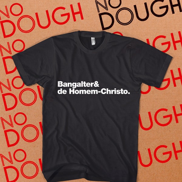 Daft Punk nombra camisa Bangalter de-Homem Christo, camiseta NEGRA, House Music DJ francés, camisa de algodón, camisa punk tonto, camisa de festival, rave