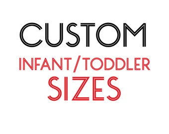 INFANT & TODDLER Size - Custom Black T-Shirt