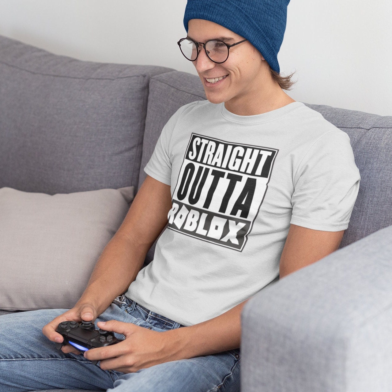 Straight Outta Gaming Roblox Adult Unisex T Shirt Roblox -  Denmark