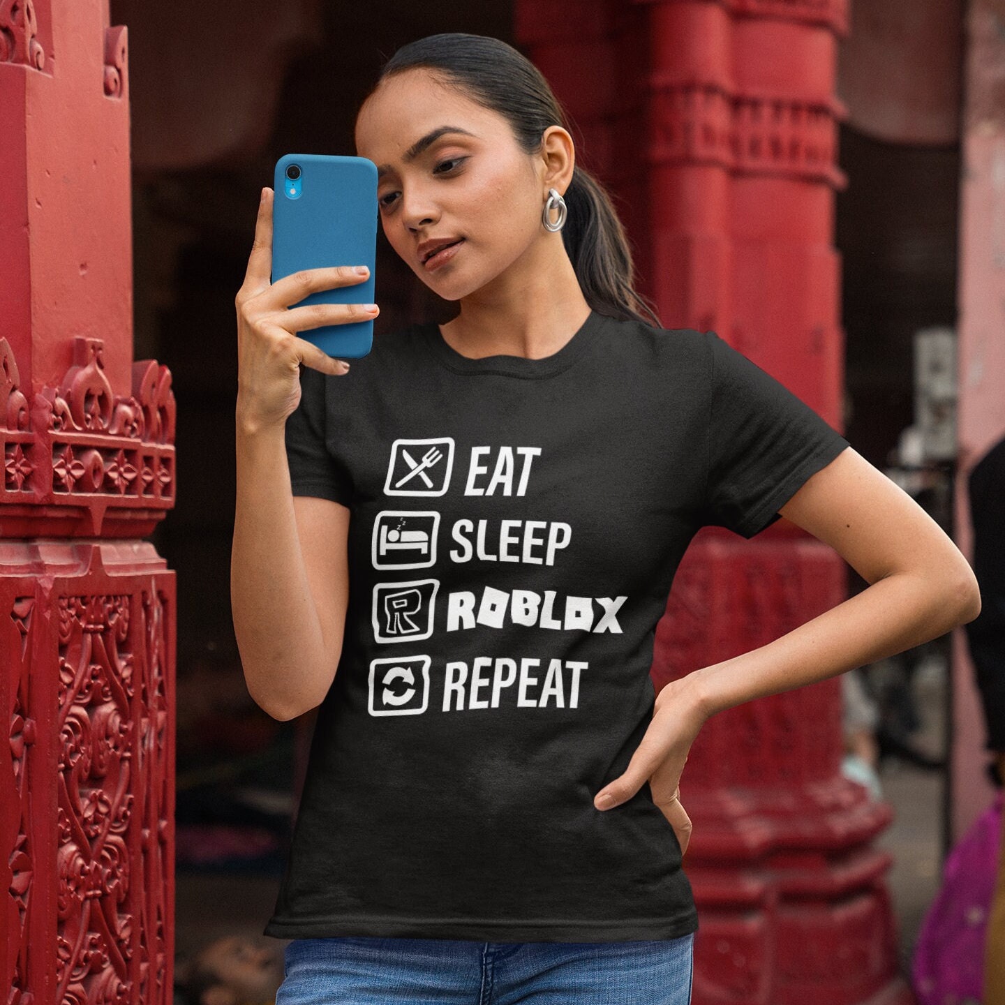 Eat, Sleep, Roblox Men's T-Shirt - Inktee Store