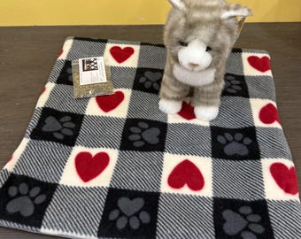 Black Plaid Cat Napper