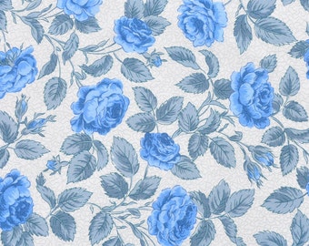 Liberty fabric Tana Lawn Twist and Twine C- 9''x26'', 18''x26'' or yardage - blue- The Wonderful Fantastical Collection