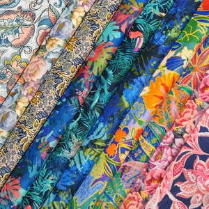 SALE - 10 Liberty fabric Tana Lawn - quilt scraps, pieces, samples - 5''x5'' - seasonal prints