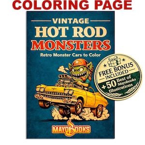 Hot Rod Monster - Etsy