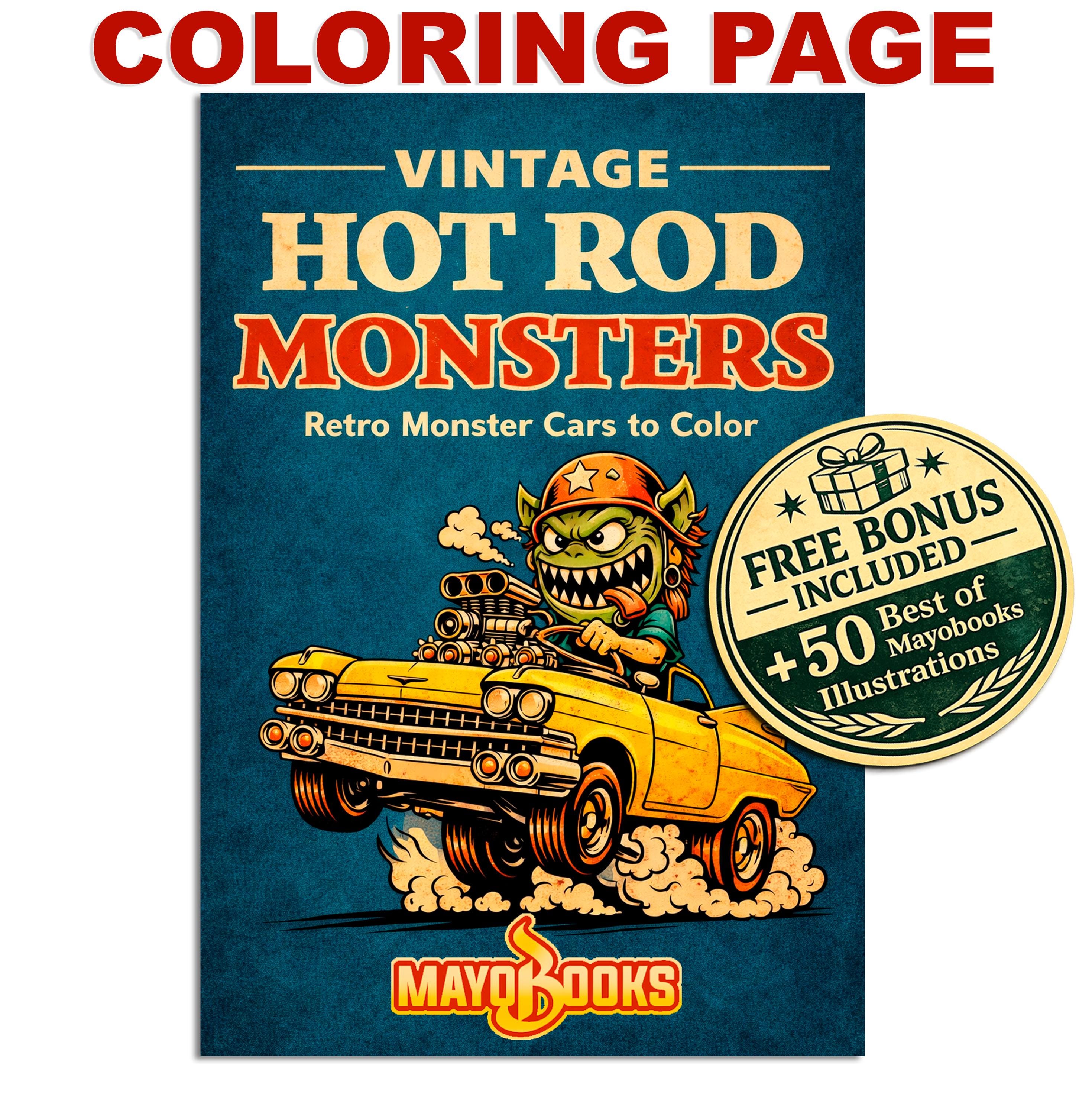Hot Rod Monster - Etsy