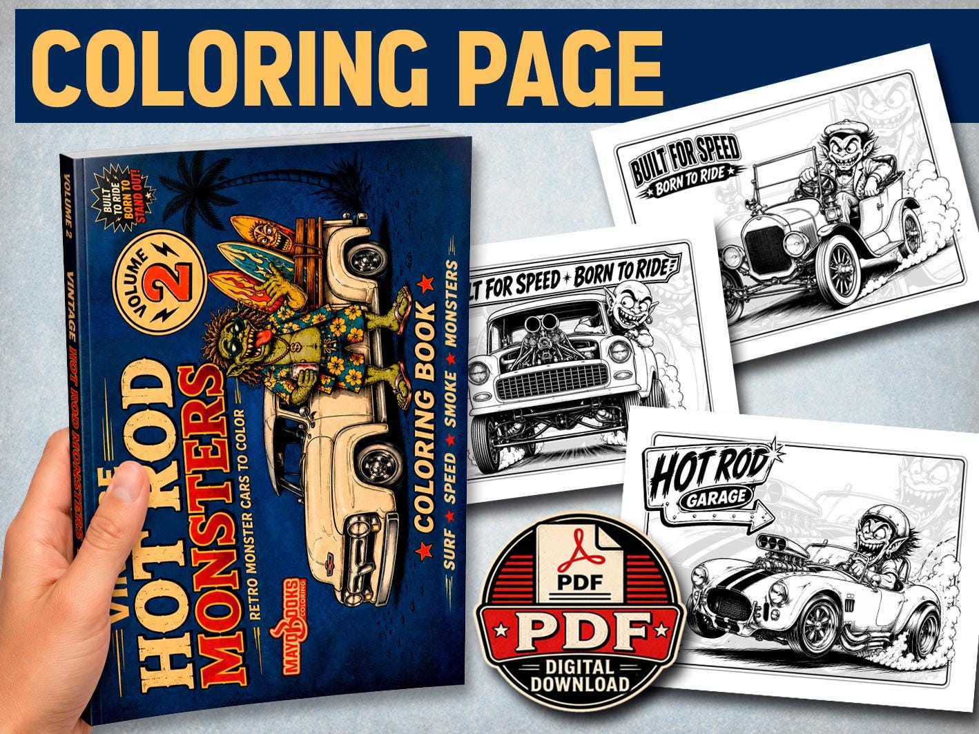 Hot rod monsters - Etsy 日本