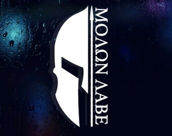 Molon Labe Decal Etsy