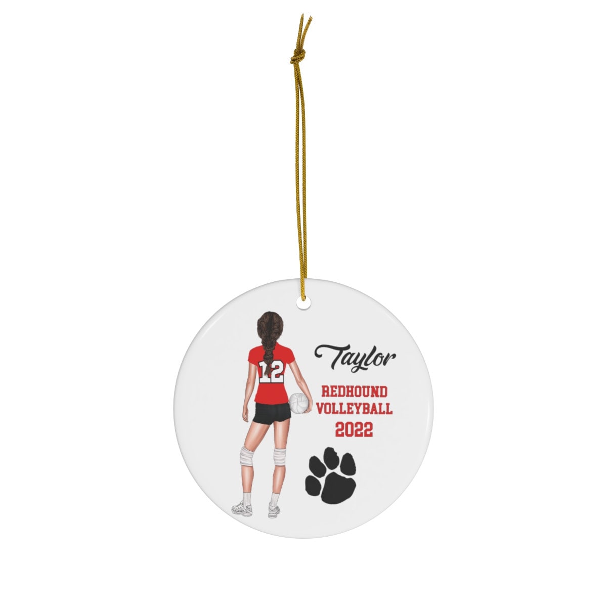 Discover Volleyball Sports Girl 2022 Christmas Ornament