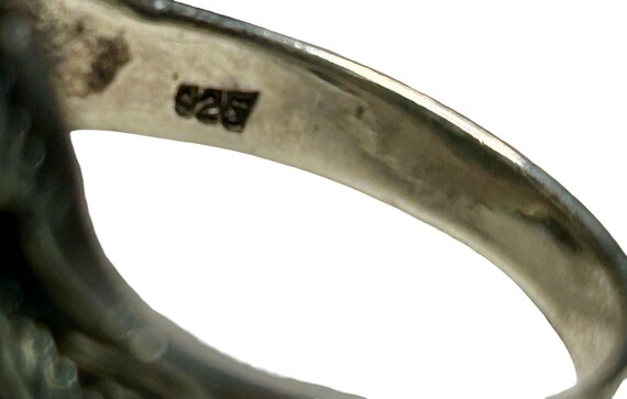 Sterling Silver Eagle Head Ring  Bold Detailed De… - image 5