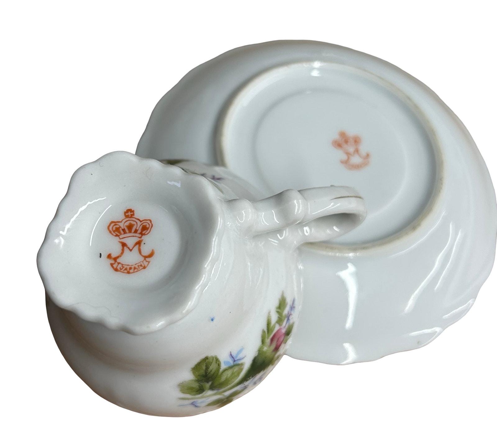 Vintage Japan Porcelain Coffee Tea Set Roses Gold Trim 4 Cups - Etsy