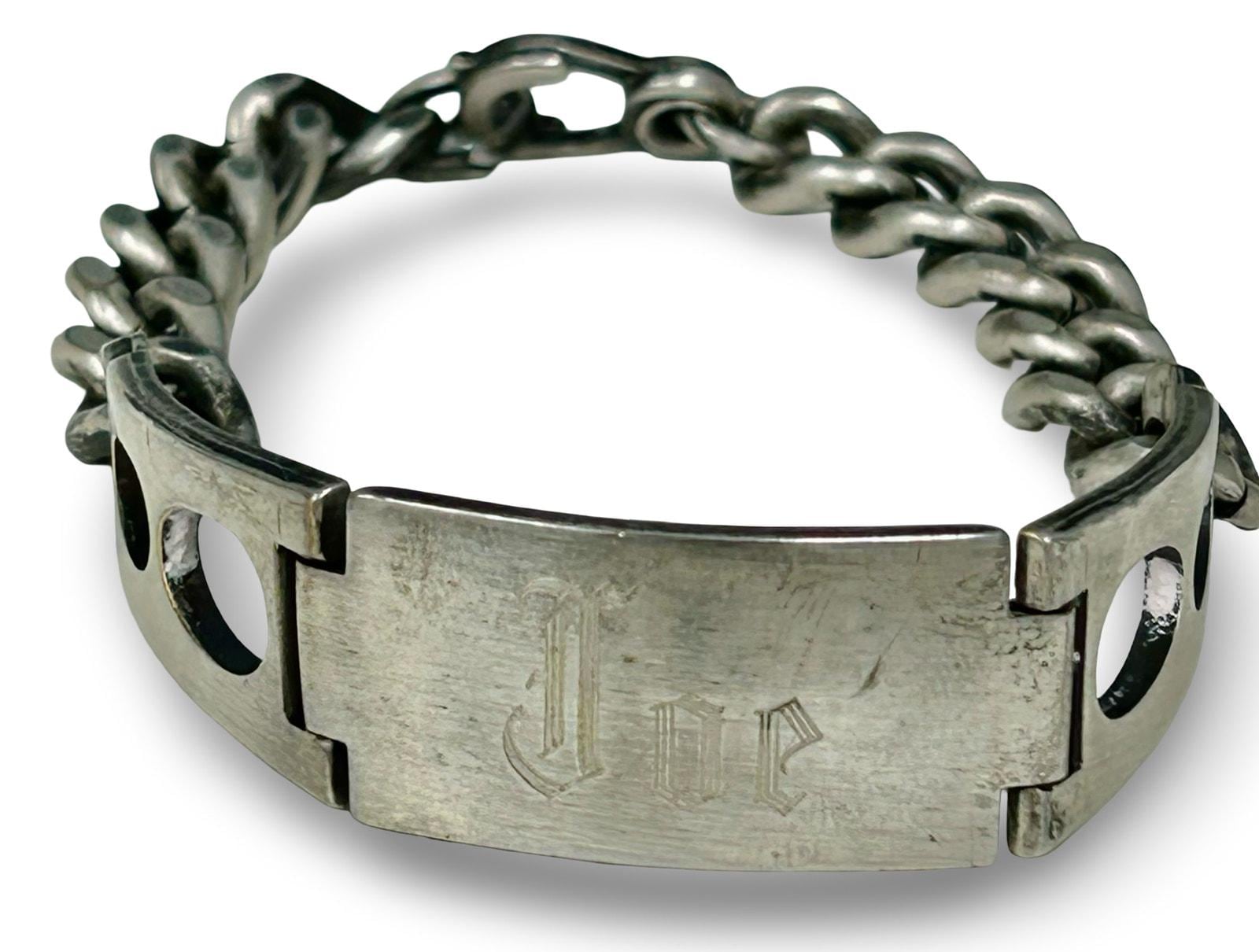 Sterling Silver Id Bracelet Vintage - Etsy