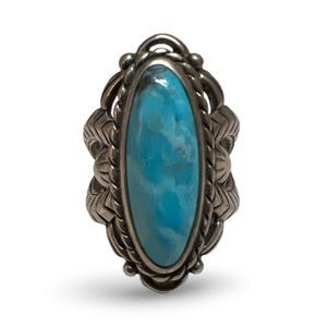 Carolyn Pollack Sterling Silver  Turquoise Boho Ring Size 7