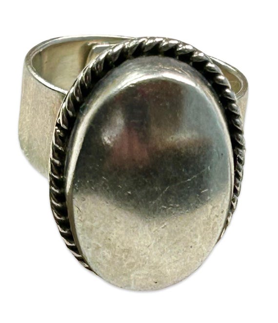 Vintage Brenda Schoenfeld Sterling Silver Sculptural Ring