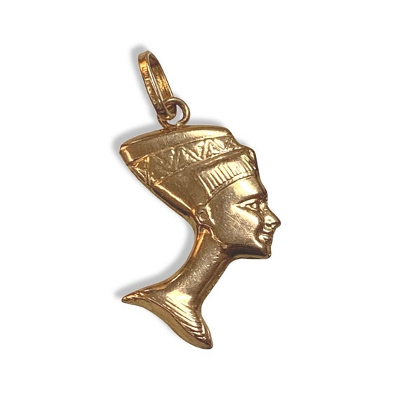 Queen Nefertiti Necklace Pendant 14k 