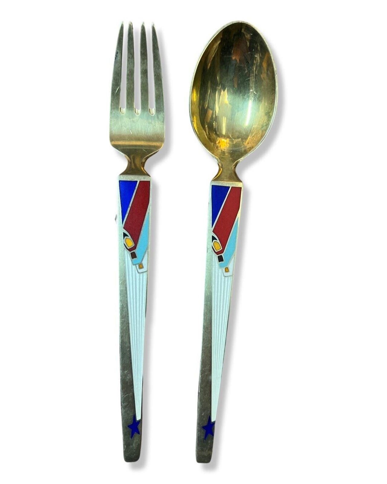 デンマーク A. Michelsen シルバー925 スプーン フォーク デンマークA