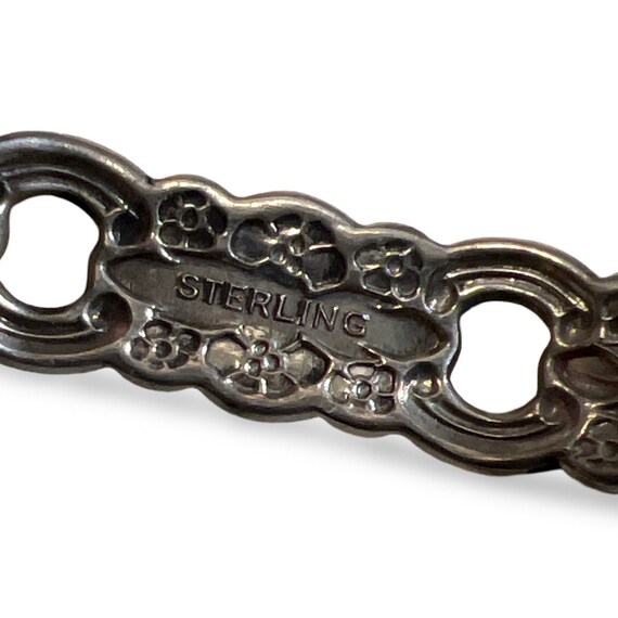 フローラルレプッセスターリングシルバーカフブレスレット - Etsy 日本