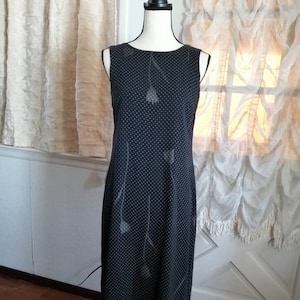 Vintage Talbots Women Long Dress Underlayer Floral  sleeveless Lined