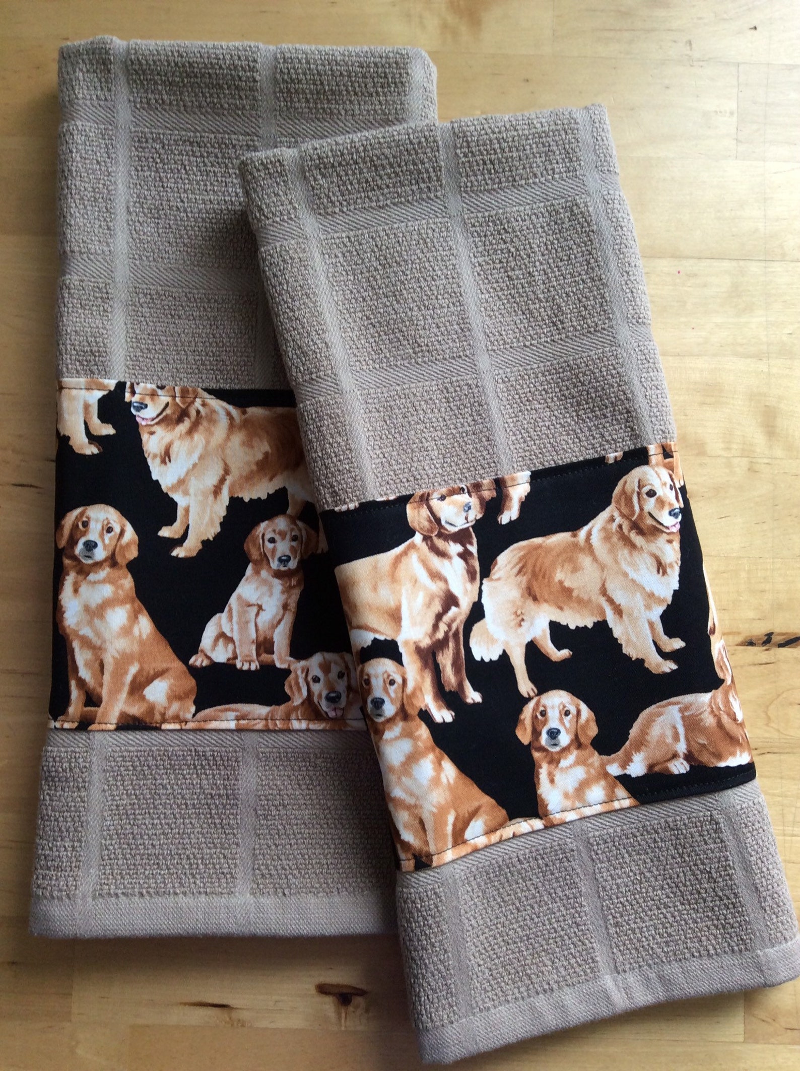Golden Retriever Kitchen Towels Dog Towels Bar Towels Etsy