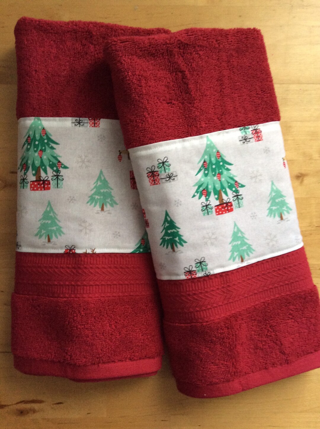Dachshund Bath Towels Christmas Hand Towels Dog Hand Towels Etsy