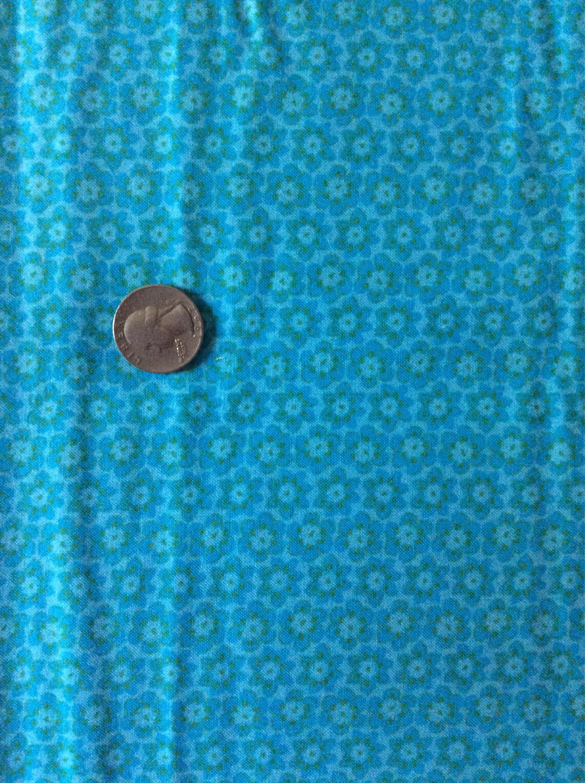 Floral blue cotton fabric quilting fabric blue fabric | Etsy