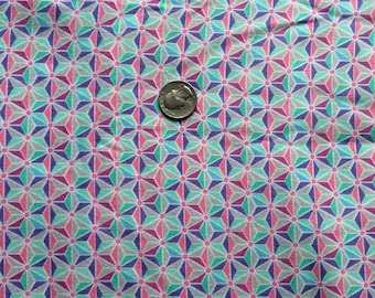 Purple and pink flannel fabric, pastel flannel fabric, star flannel fabric