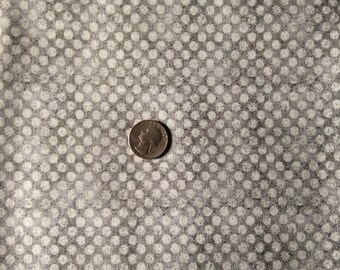 Cotton gray fabric, gray polka dot fabric