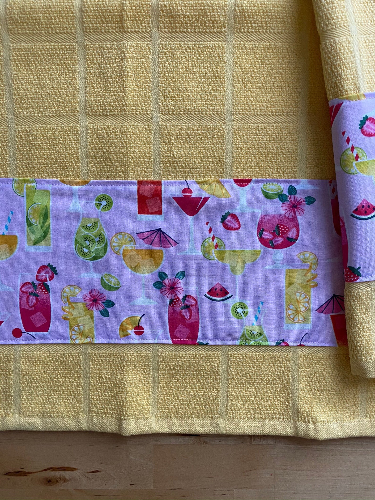 Cocktail martini towels drink themed kitchen towels bar Etsy