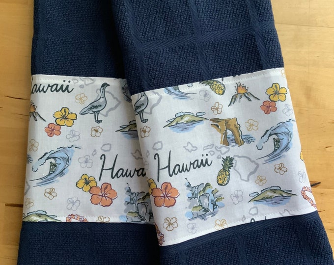 Hawaii Kitchen Towels Summer Kitchen Towels Bar Towels Etsy