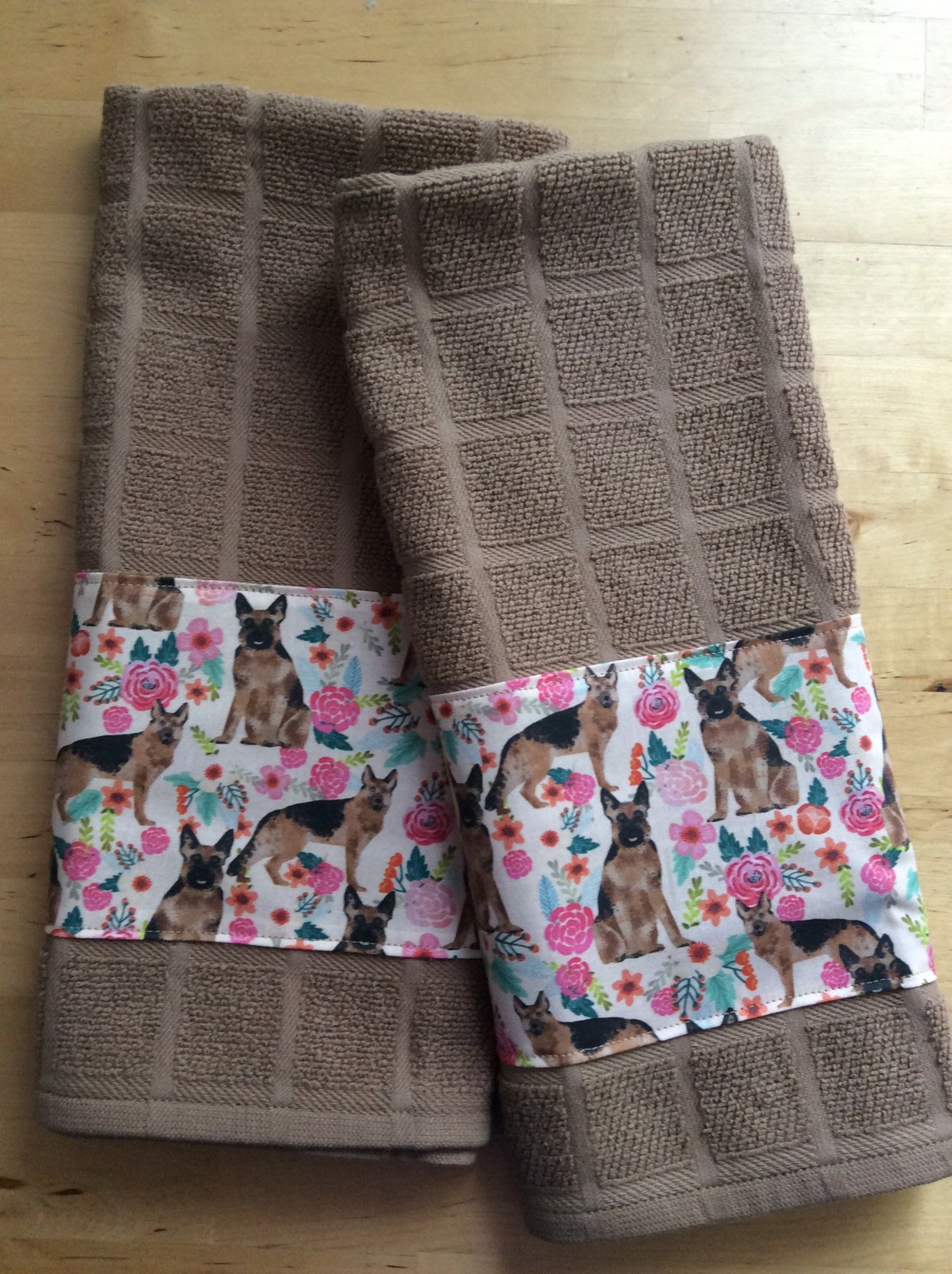 Dog kitchen towels German shepherd dog towels bar towels Etsy